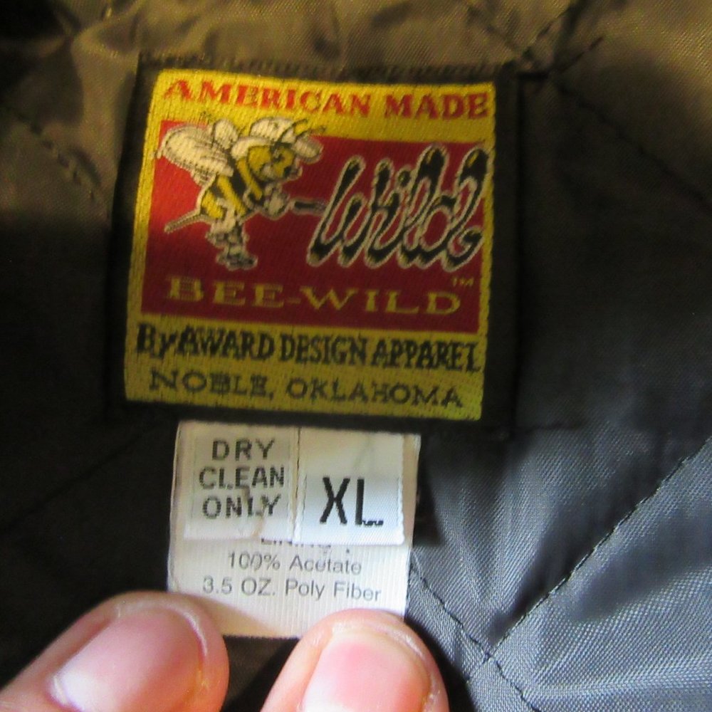 Mens Vtg Bee Wild Western Canvas Jacket Sz Xl Covered Wagon View 4